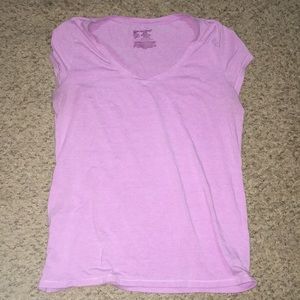 Purple V neck tshirt