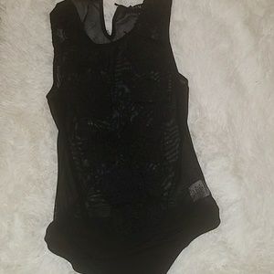 Black  sheer bodysuit