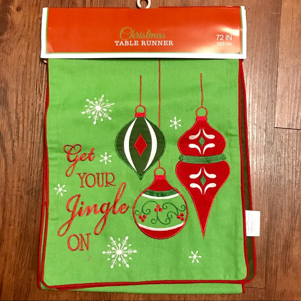 NWT Get Your Jingle On Table Runner