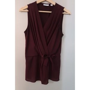 5 for $25〡New York & Company Maroon Blouse