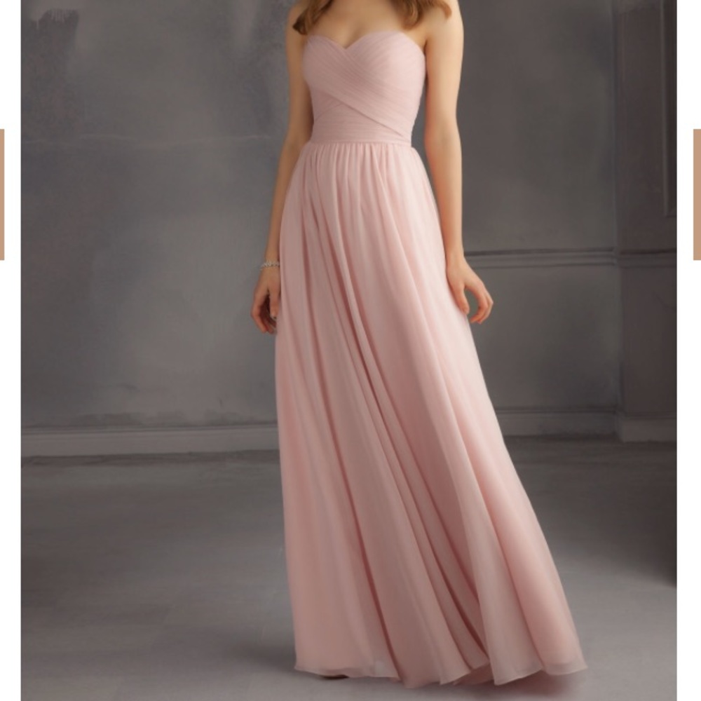 Blush Mori Lee Bridesmaids Dress