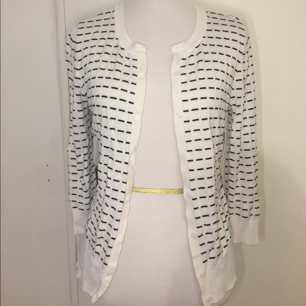 Black and white cardigan