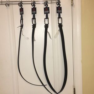 Chaps boy's reversible blk/brown bonded leather be