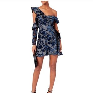 Self Portrait Eyelet Wrap Mini Dress