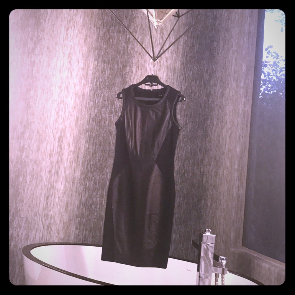 Trouve leather bodycon dress size 2