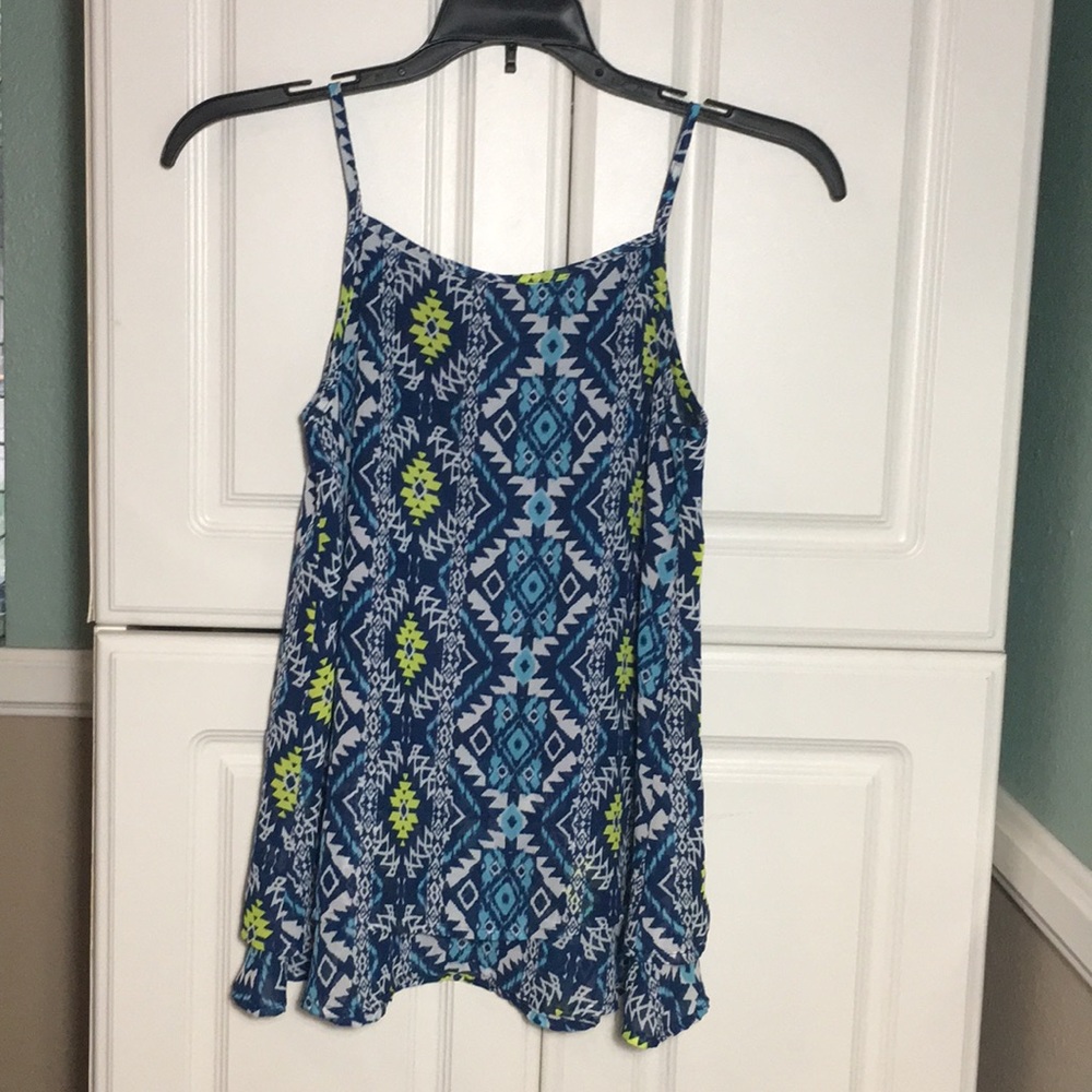 BEAUTEES Blue Tank Top
