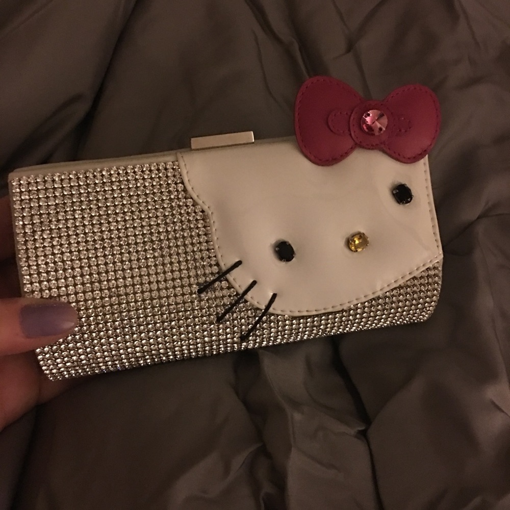 Real authentic Swarovski "Hello Kitty" clutch