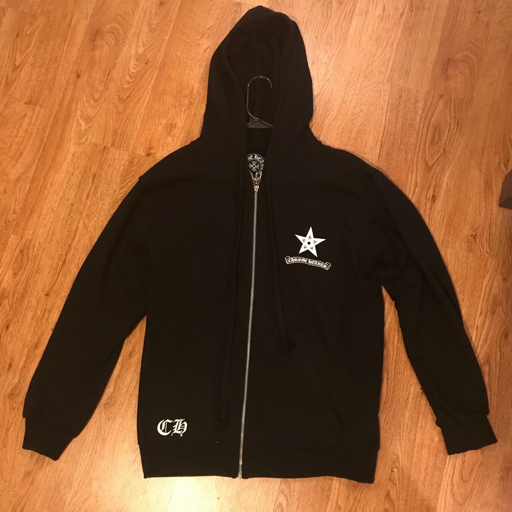 Chrome Hearts five point star hoodie - large