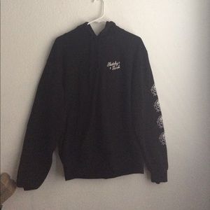 Sketchy tank black sweatshirt