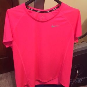 Neon-Nike-Dri-Fit-Orange-Shirt-Size-X-Large
