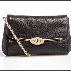 Coach Black Leather Chain Crossbody