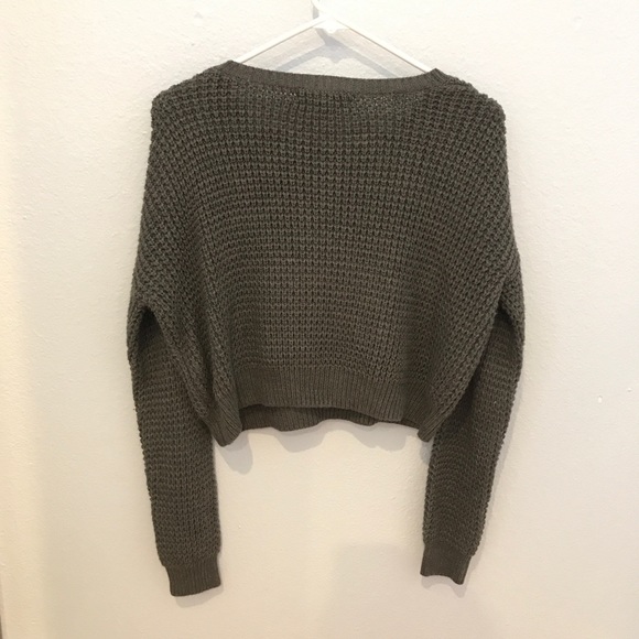Gray Waffle Sweater - Picture 2 of 3