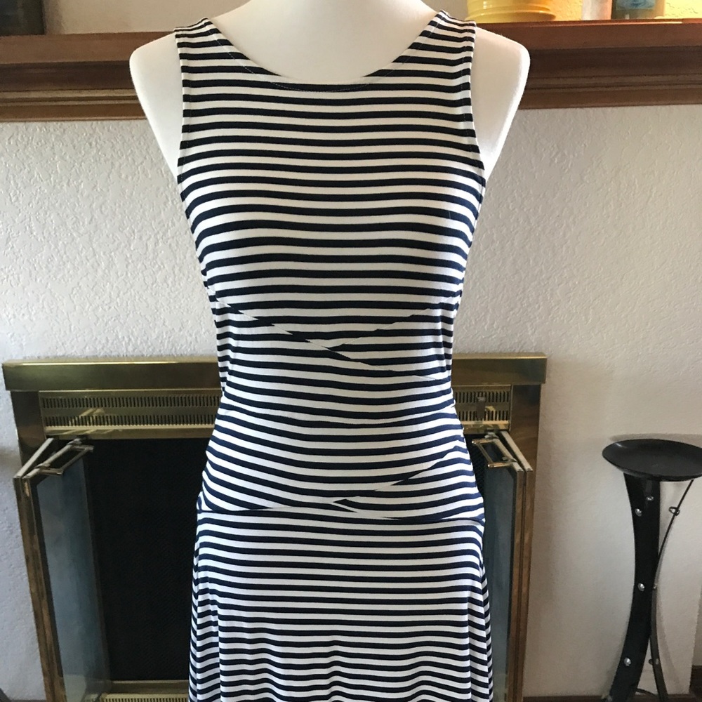 Market & Spruce Blue & White Striped Dress, Size S