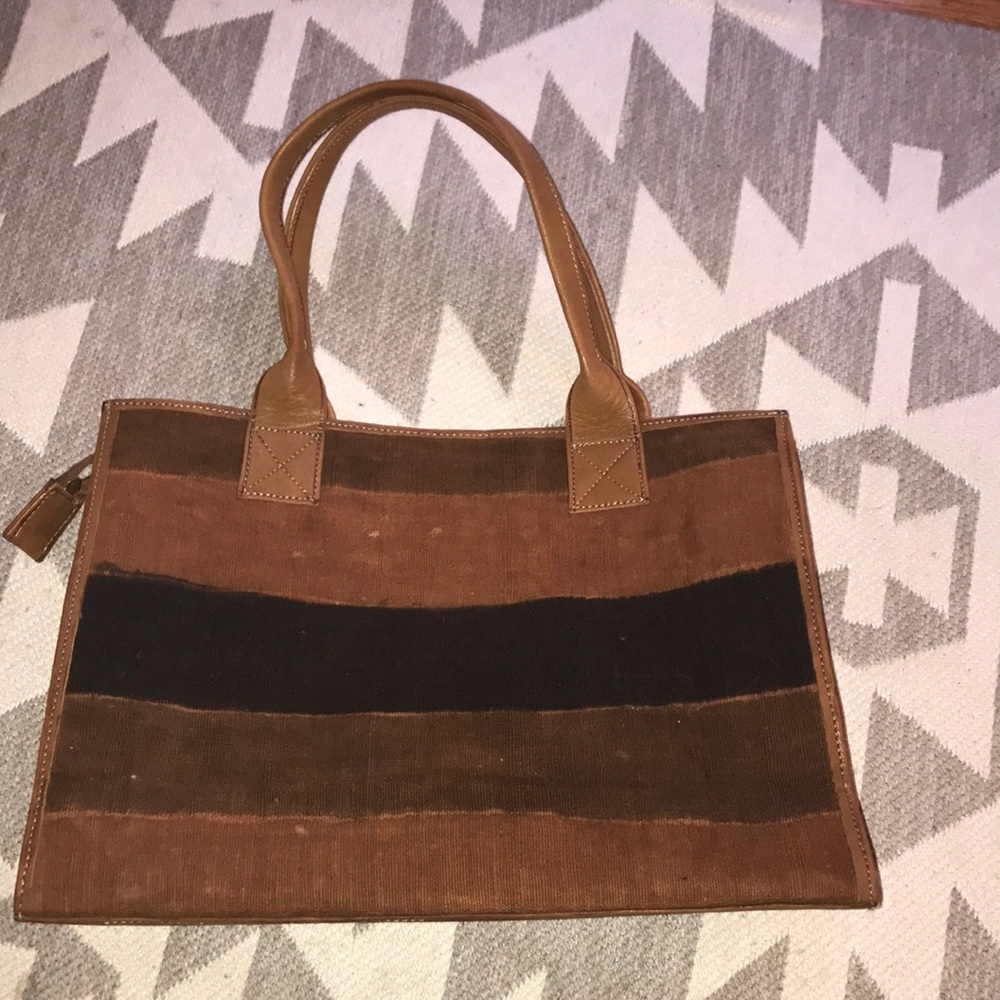 Vintage Bag w/ textural dye panels