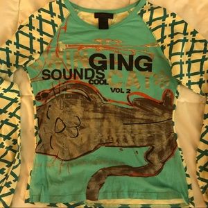 CUSTO BARCELONA long-sleeve cotton shirt Cool Cat