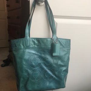 Coach Patent Leather Audrey Slim Tote