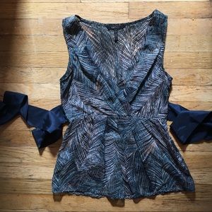 BCBG Sheer Silk Blouse