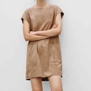 Aritzia faux suede dress