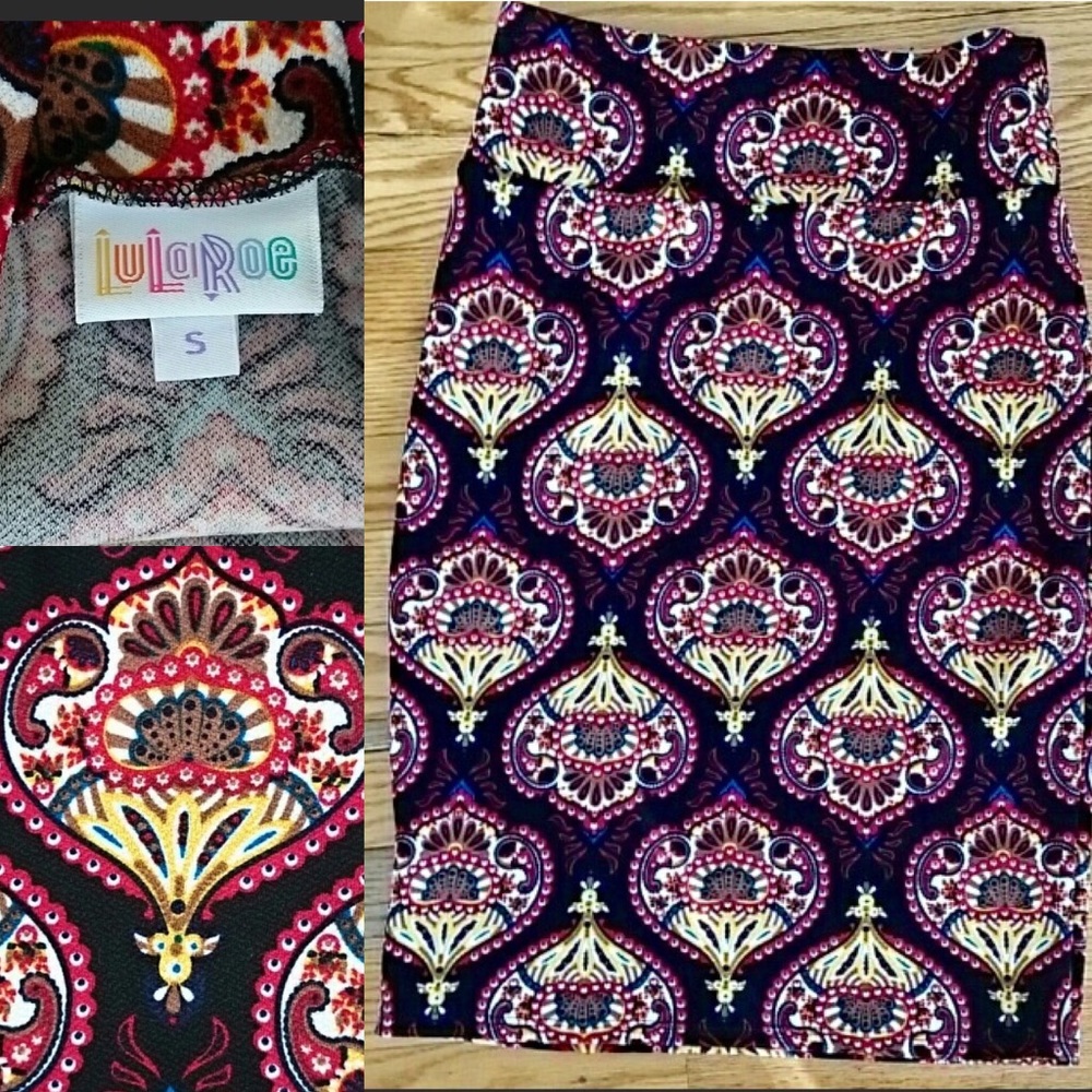 EUC LuLaRoe Cassie skirt- small - paisley print