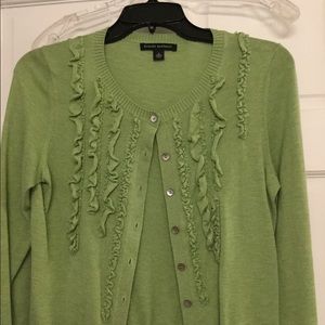 Banana Republic ruffled cardigan