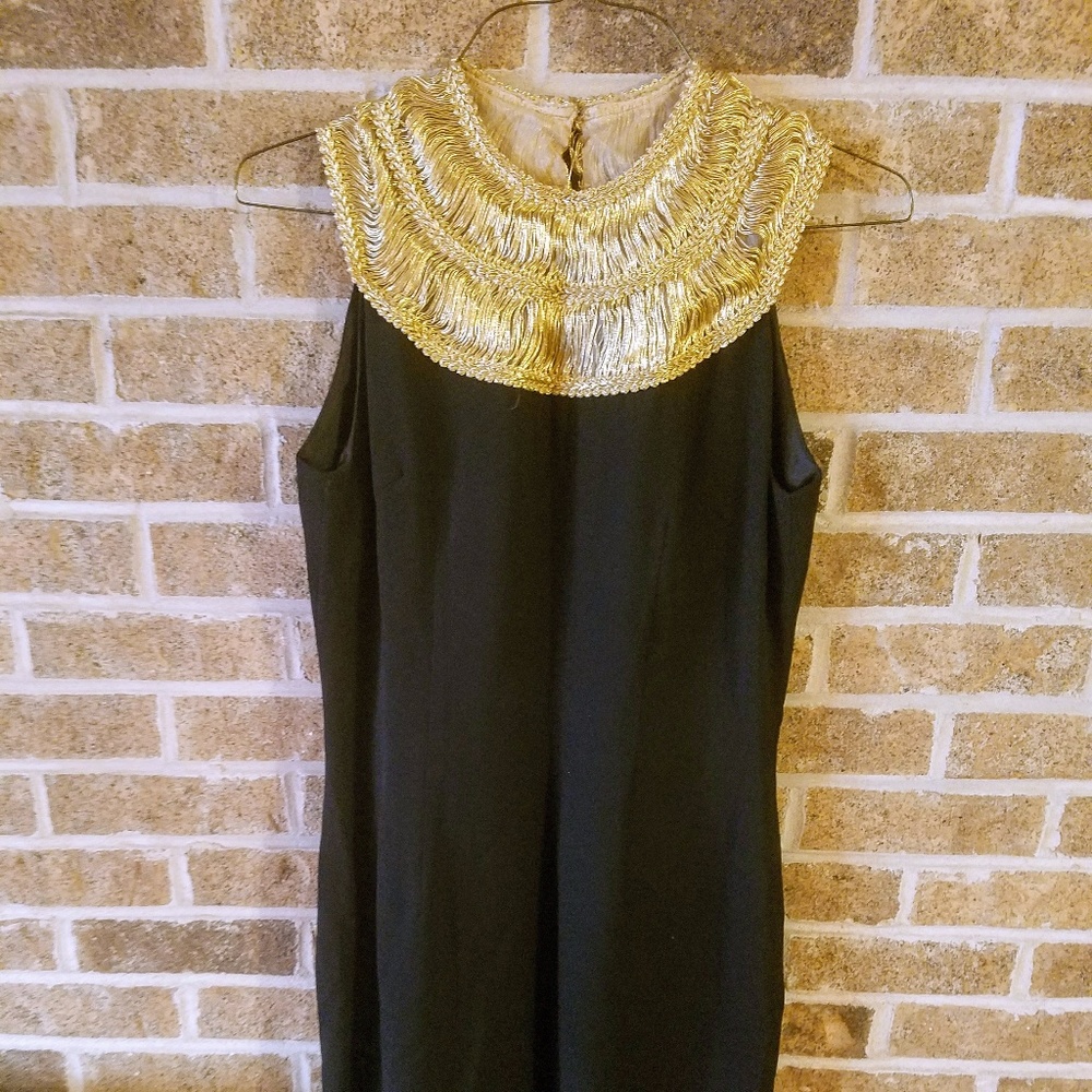 Egyptian Collared Cocktail Dress