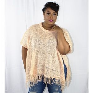 Pink Sparkly Pancho