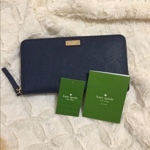 🔥Summer Sale🔥Kate Spade Neda FrenchNavy Wallet
