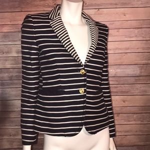 J. Crew Schoolboy Navy Striped Blazer Size 2