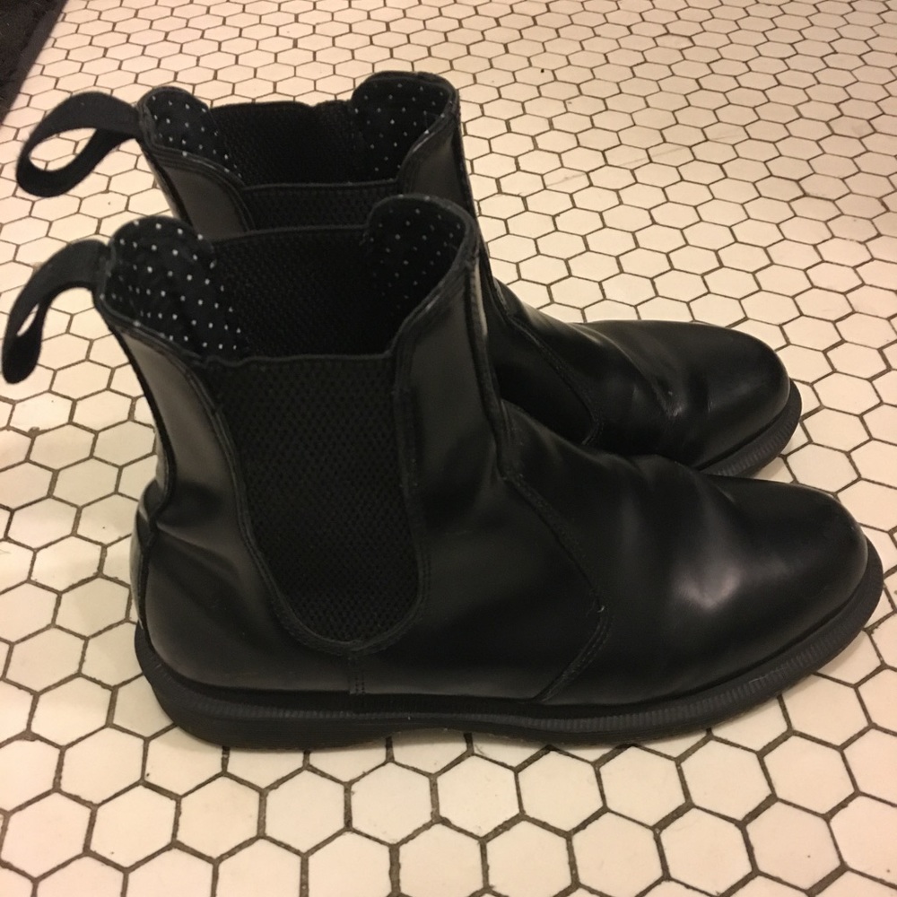 Dr Marten Black Flora Boots Size 7