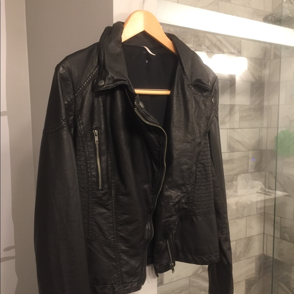 Free People Faux Leather Jacket