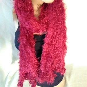 Women's fuzzy fashion winter scarf