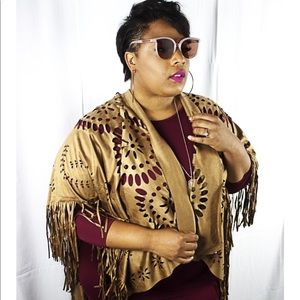 Suede Fringe Vest