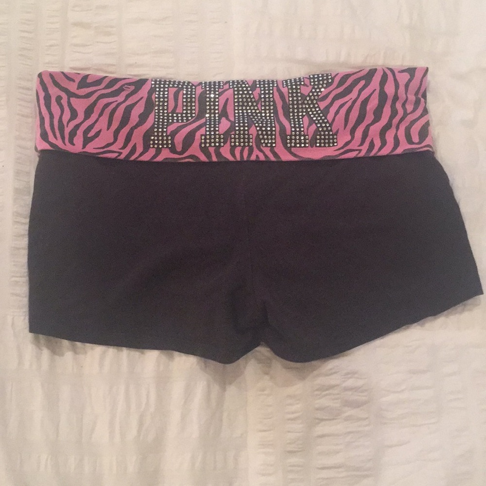 Pink zebra shorts