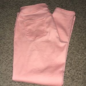 Maurice's neon coral jeggings