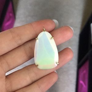 Kendra Scott White Iridescent Kristina Charm