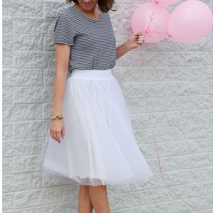 Midi tulle skirt