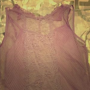 Express lavender Lace blouse