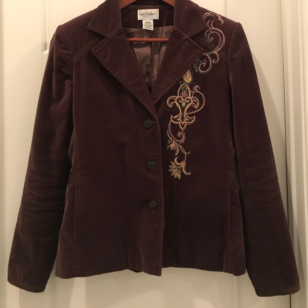 Gorgeous brown velvet blazer