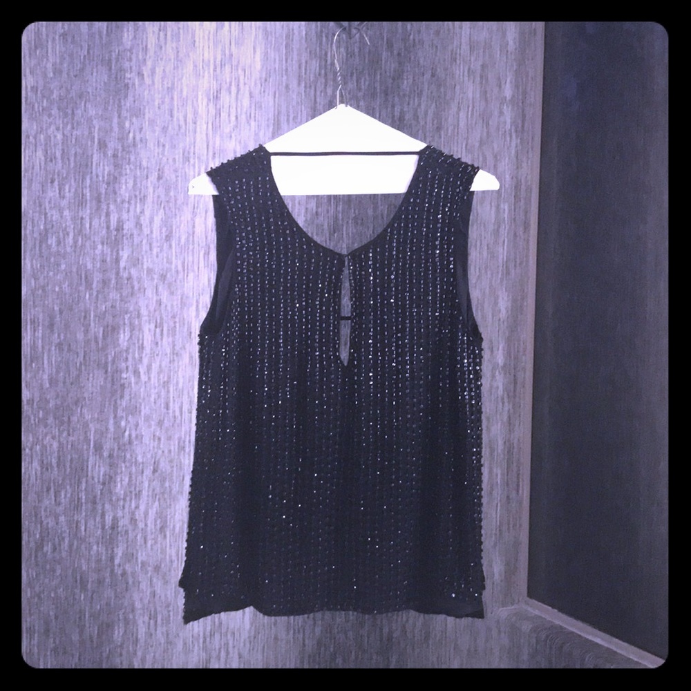 Parker black beaded top small