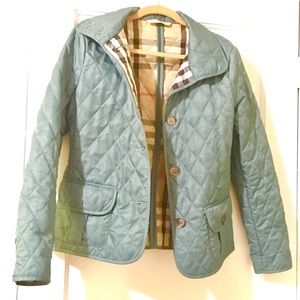 High Neck Quilted Burberry Jacket