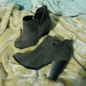 Dark gray booties