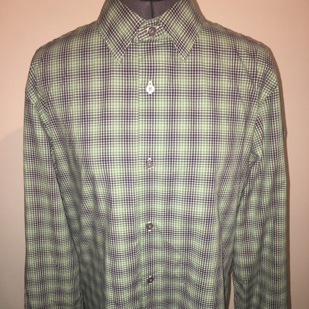New Purple & Green Banana Republic shirt Large 😎