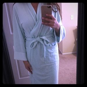 Natori light teal robe