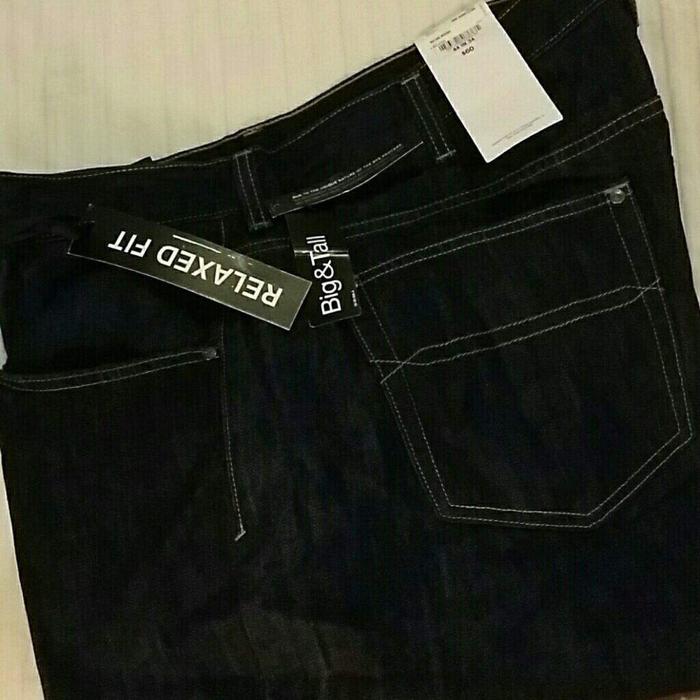 Claiborne Men's Dark Wash Jeans BIG & TALL 44×34