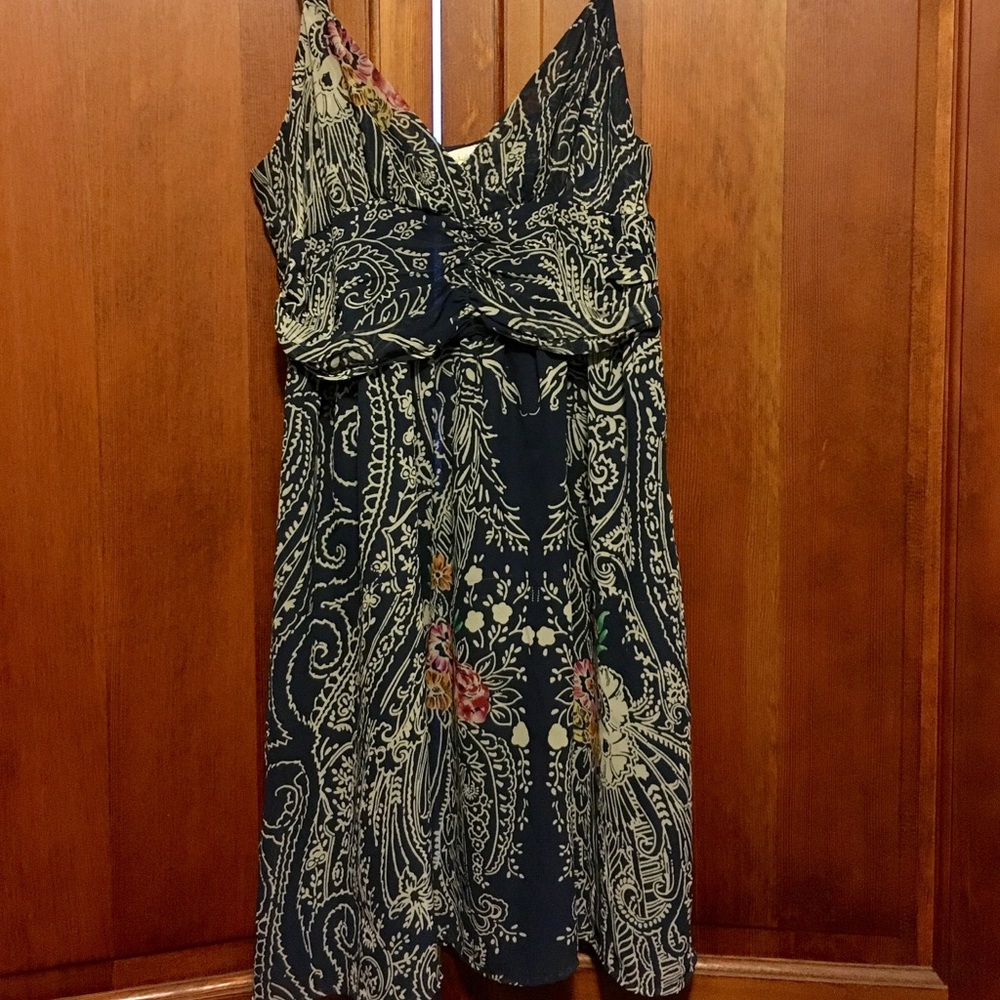 Rose Floral Paisley Dress Size M / Sundress / Boho
