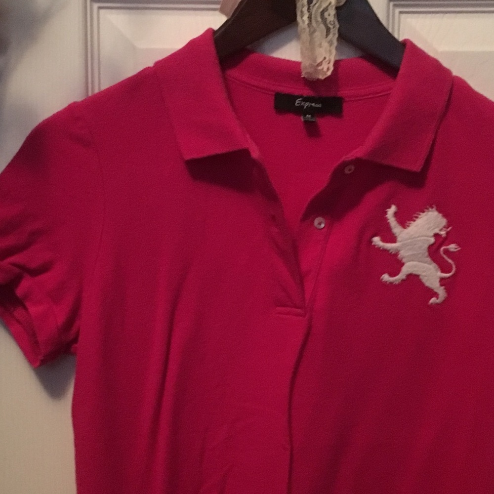 Express: pink polo