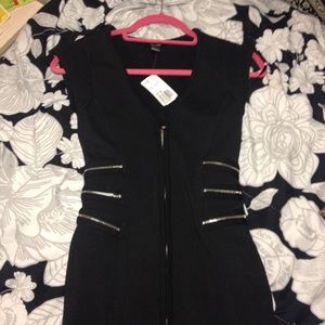 Little Black Dress with Real Zippers - NWT - S
