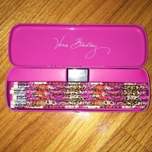 Vera Bradley Pencil Set w/ Tin