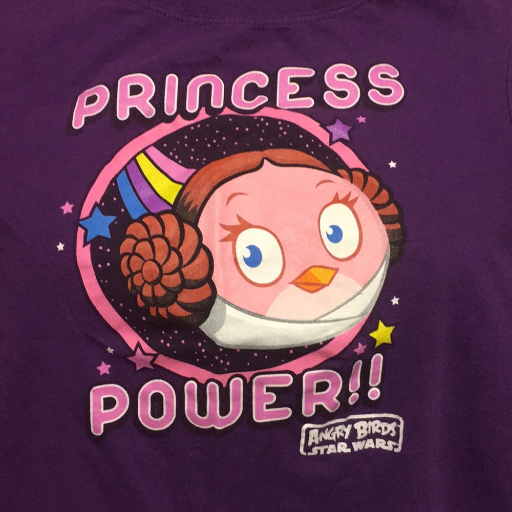💖Angry Birds•Star Wars•Princess Power Shirt👑💎