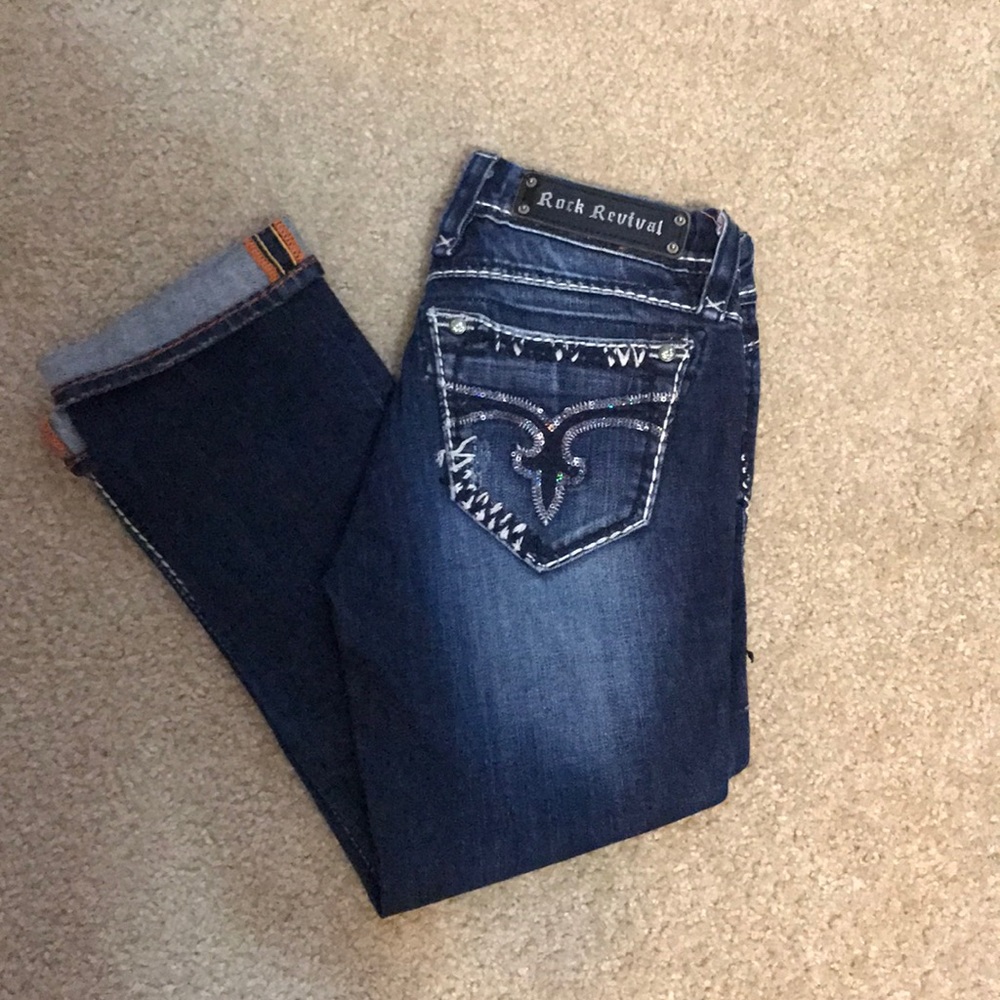 Rock Revival Charlotte Capri sz 26